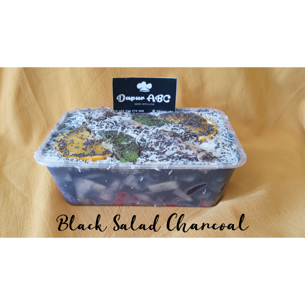 Salad Buah Charcoal Ukuran 750 Ml