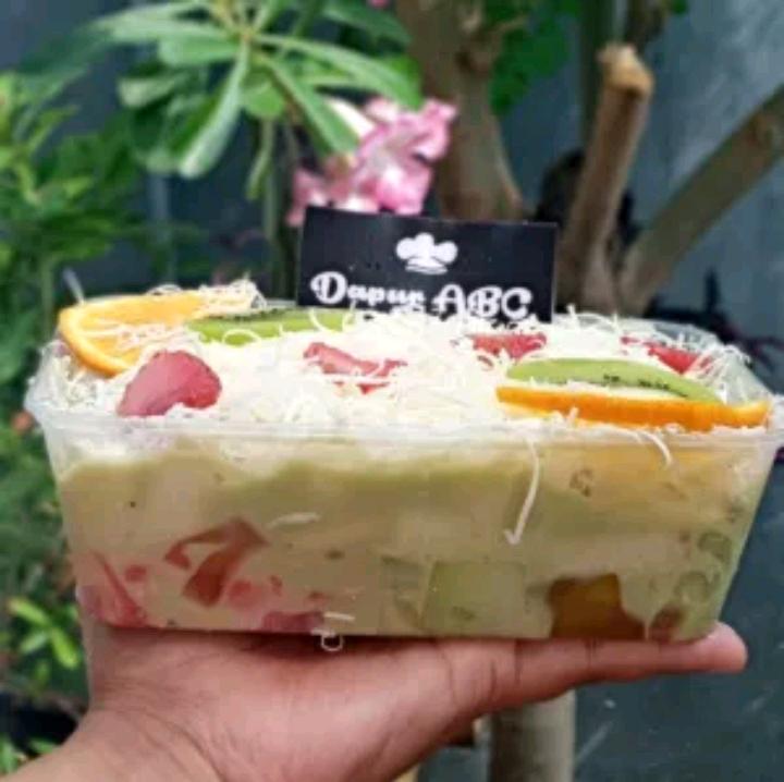 Salad Buah Green Tea Ukuran 750 Ml