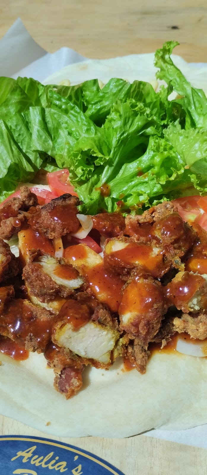 Original Crispy Chicken Burrito (Spicy BBQ Sauce)