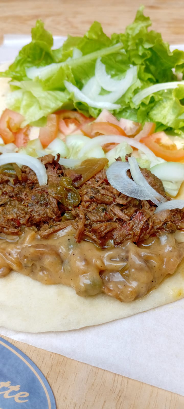 Original Barbacoa Beef Burrito (Vegetable Sauce)