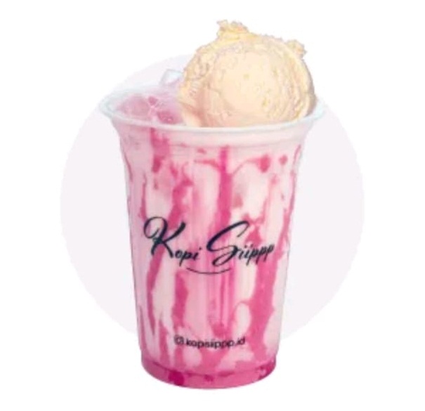 Es Krim Susu Red Velvet (Kopi Siippp Diponegoro)