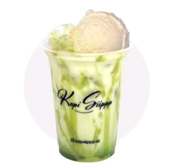 Es Krim Susu Matcha (Kopi Siippp Diponegoro)