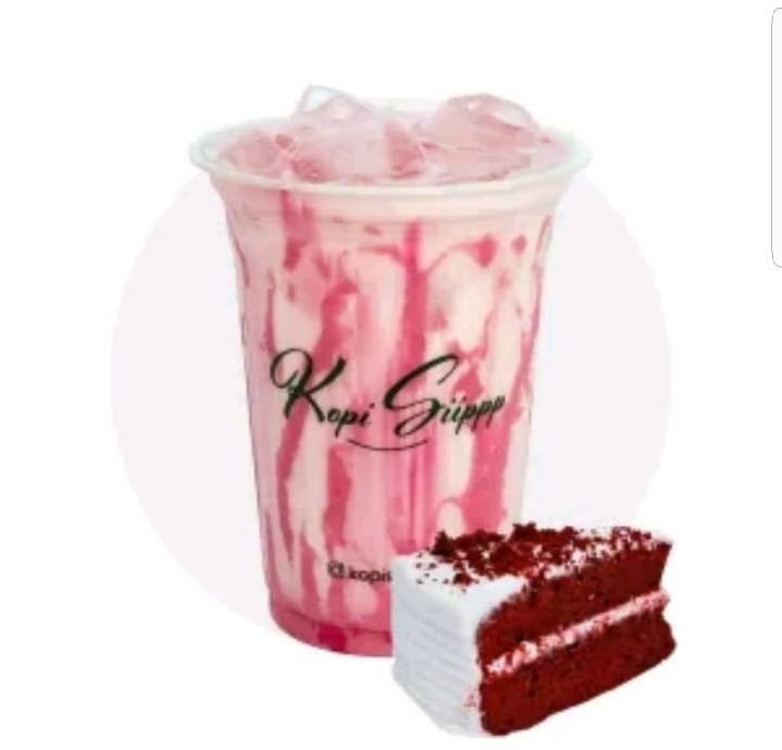 Es Susu Red Velvet (Kopi Siippp Diponegoro)