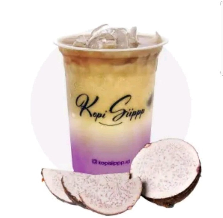 Es Kopi Susu Taro (Kopi Siippp Diponegoro)