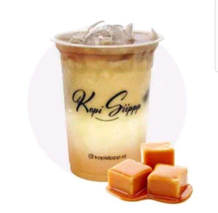 Es Kopi Susu Caramel (Kopi Siippp Diponegoro)