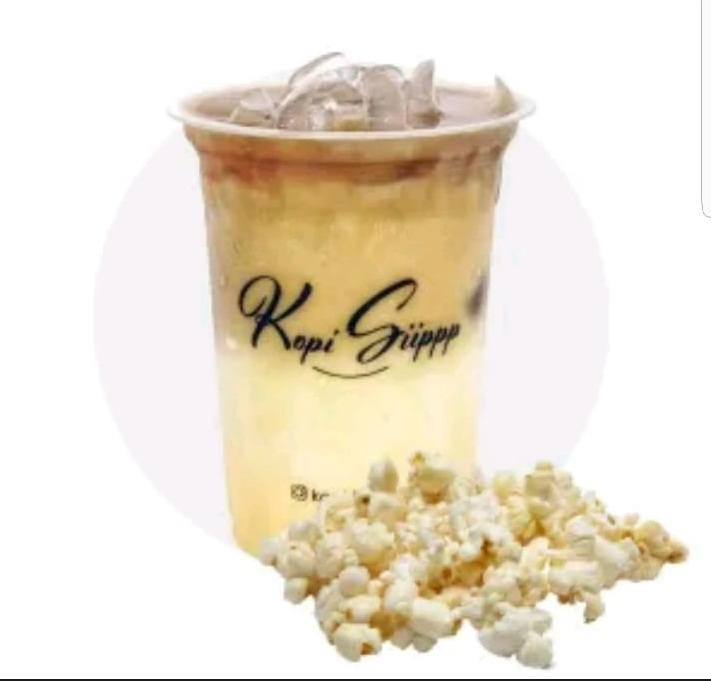 Es Kopi Susu Popcorn (Kopi Siippp Diponegoro)
