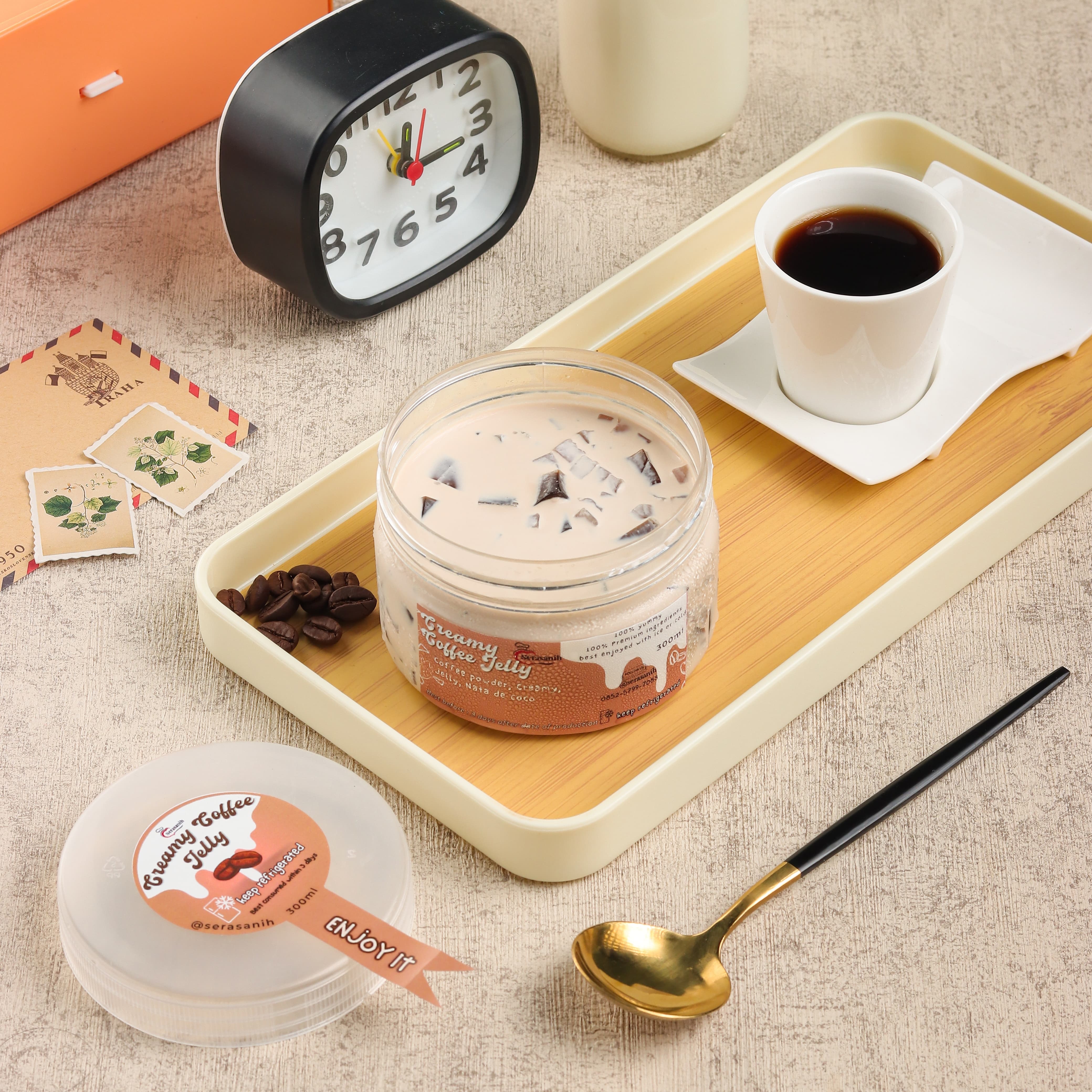Creamy Coffe Jelly jar uk.300ml 