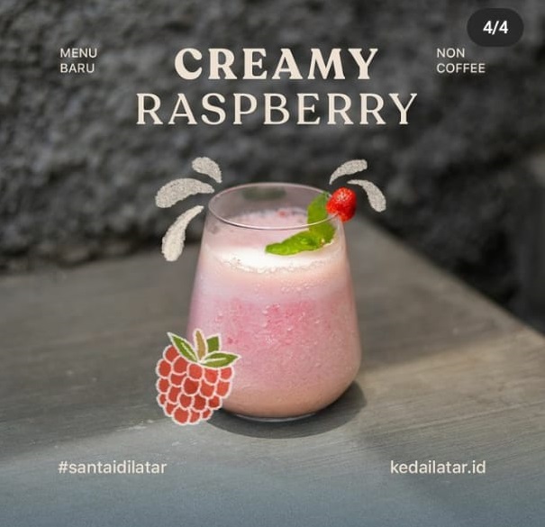 Creamy Raspberry Latar