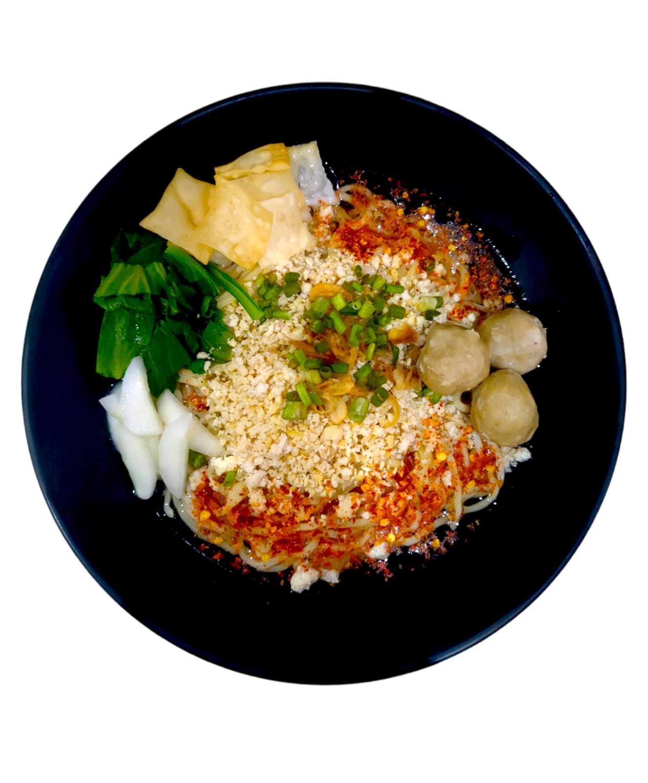 Mie Pangsit Gobyos Toping Bakso/Siomay/Pangsit Goreng