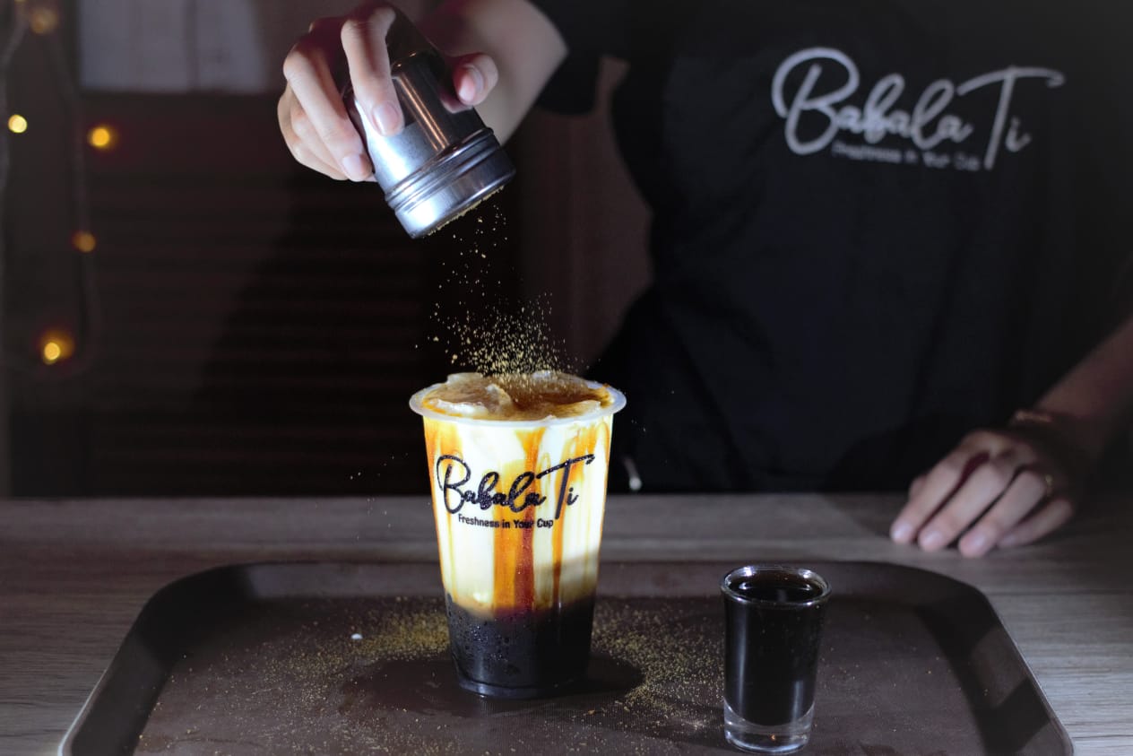 Milk Brown Sugar dengan Salted Caramel (Medium) Babalati