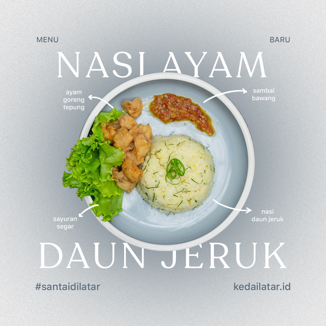 Nasi Ayam Daun Jeruk Latar