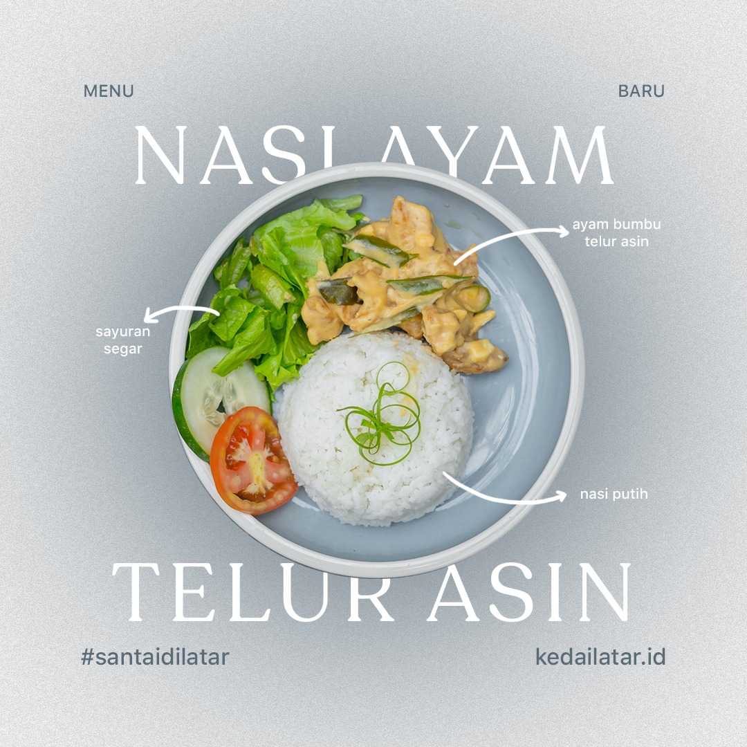 Nasi Ayam Telur Asin Latar