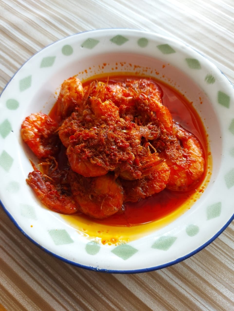 Nasi Padang Udang Balado