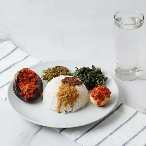 Nasi Telor Balado Plus Sayur Cahaya Minang 2