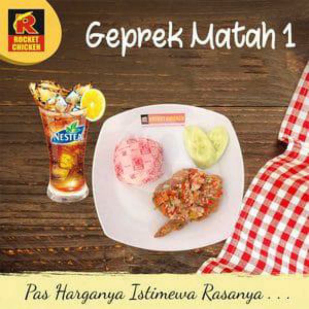 PAKET GEPREK MATAH 1 (Nasi, Sayap Ayam Sambal Matah, dan Nestea Ice)
