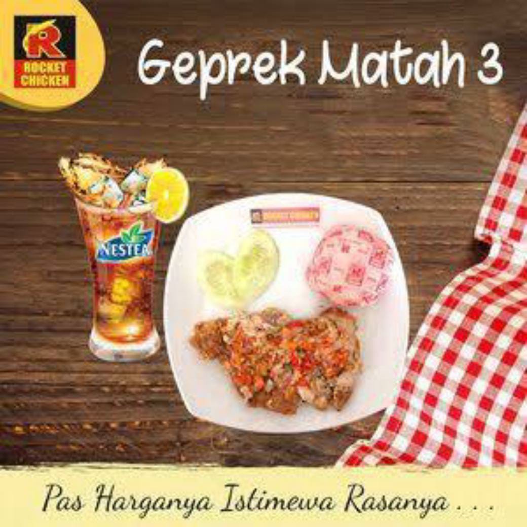 PAKET GEPREK MATAH 3 (Nasi, Paha Atas Sambal Matah, dan Nestea Ice)