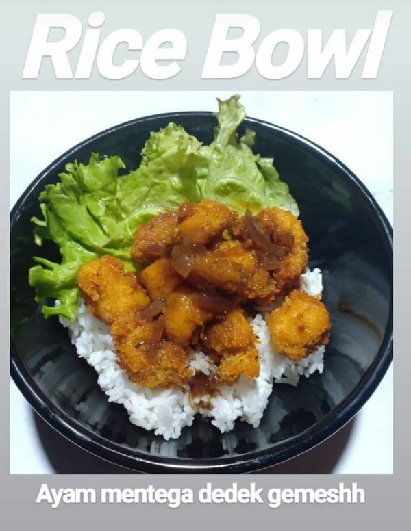 Ricebowl Ayam Mentega Adek Gemes Cak Suga