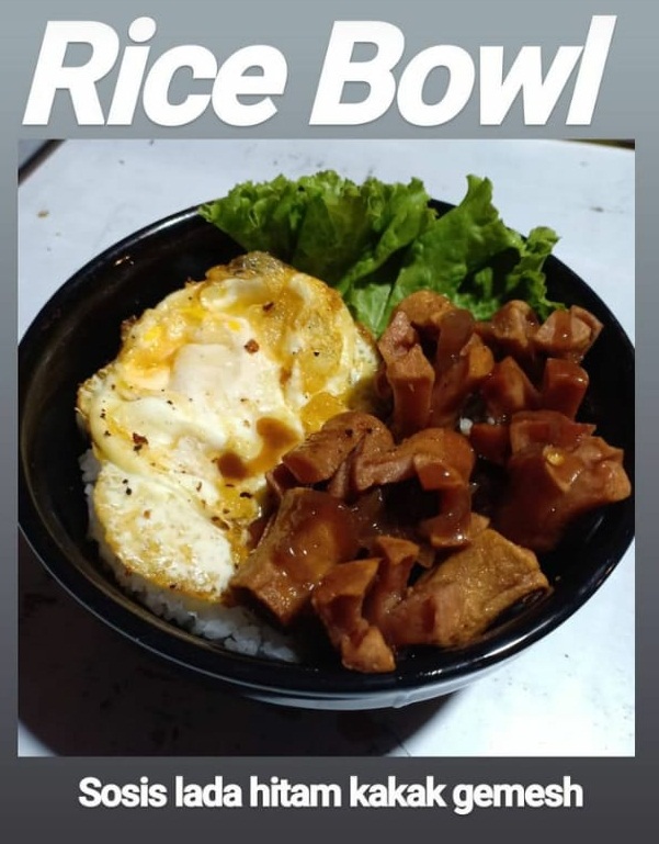 Ricebowl Sosis Lada Hitam Kakak Gemes Cak Suga