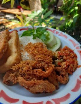 Sego Sambel Kulit Ala Cak Suga